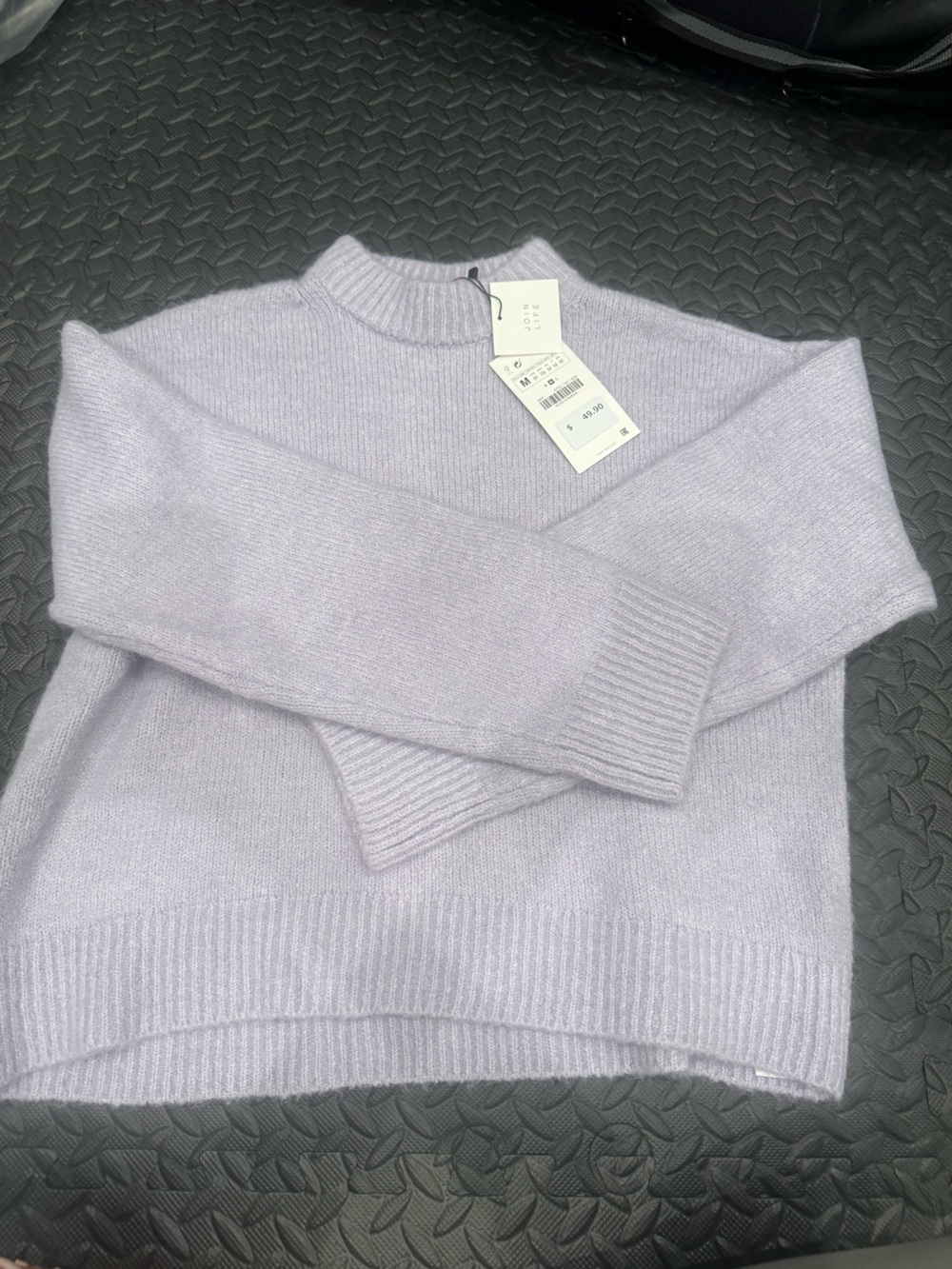Zara Men's Light Lavender Crewneck Sweater